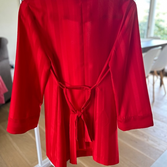 Red Satin Blazer - Picture 3 of 3